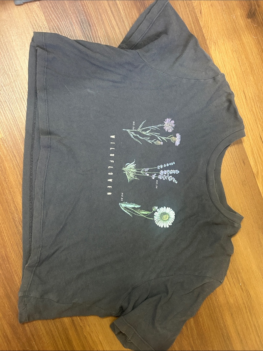 Urban outfitters wildflower crop tee